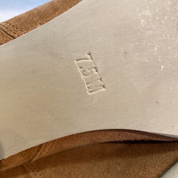 Coconuts by Matisse Tan Suede Western Ankle Booties 7.5 Boho Cowgirl Festival - Picture 13 of 15